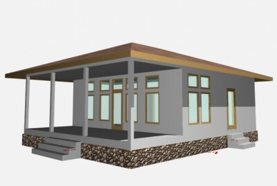 Бесплатный проект дачного дома с чертежами № Лидер л-12.. Фасады, планировки(анонс).
