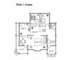 Проект коттеджа (дачного дома) № 100/193 Куркино