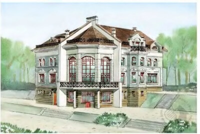 Проект загородного дома № 105/476. Фасады, планировки(анонс).