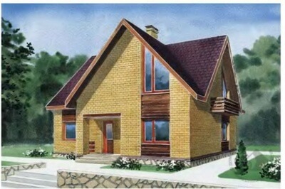 Проект загородного дома № 104/330. Фасады, планировки(анонс).