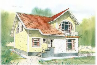 Проект загородного дома № 104/342. Фасады, планировки(анонс).