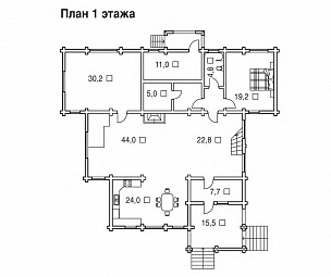 Проект коттеджа (дачного дома) № 100/295 Оникс
