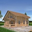 Проект деревянного дома с террасой и вторым светом 110/69. Фото 2