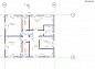Проект каркасного дома - коттеджа с чертежами бесплатно. 2 этаж
